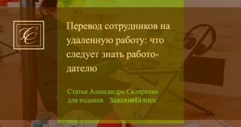 Питання переведення працівників на віддалену роботу проаналізував Олександр Скляренко